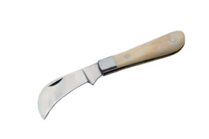 Double Edge Stainless Steel Blade | Wooden Brass Handle 9 inch Edc Boot Knife