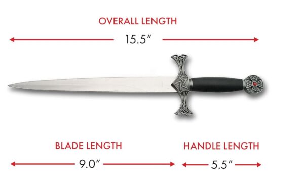 Celtic Jewel Dagger 15.5 inch Stainless Steel Blade