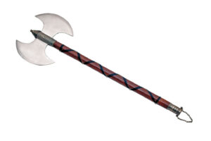 Skull Grinder Stainless Steel Blade | Burnt Ash Wood Handle 18.5 inch Edc Axe