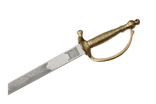 CSA/NCO Stainless Steel Blade | Brass Handle 37 inch Edc Officer Sword