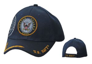 US Navy Emblem With Shadow Embroidered Hat