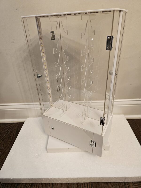 Acrylic Led Rotating Case 16 Piece Showcase Tower Display