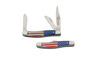 3.5″ US Flag Folding Knife Stainless Steel Blade