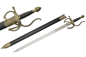 Gold Elegant Rapier Sword 36″ Stainless Steel Blade